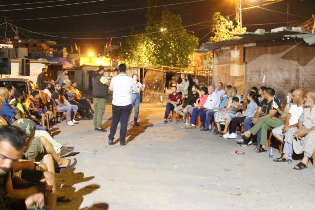 أمسية شعرية في عين الحلوة إحتجاجا على أزمة العمالة الفلسطينية