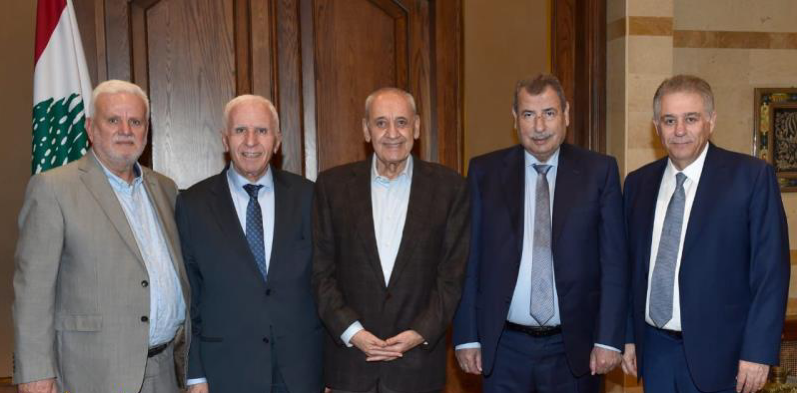 الأحمد يبحث أوضاع المخيمات مع بري وإبراهيم