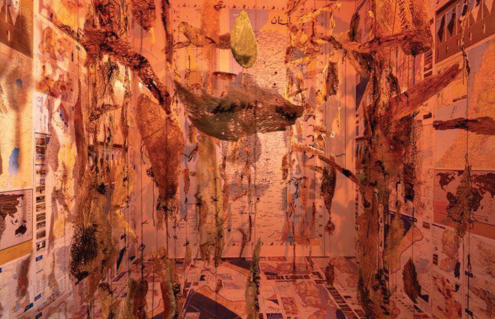 معرض للفنانة بشارة في رام الله