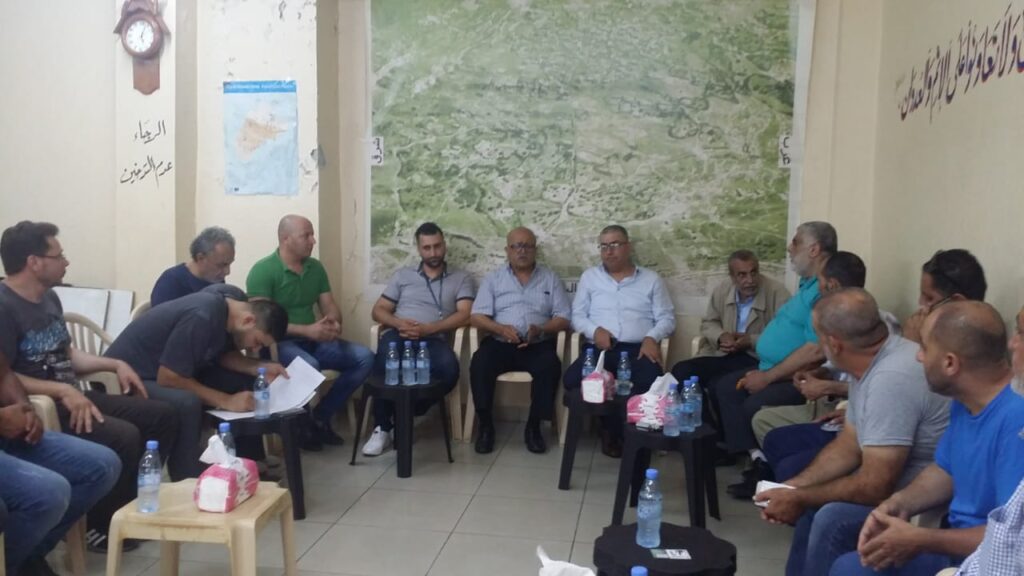 الخطيب يبحث أزمة مياه عين الحلوة مع تجمع الأحياء والروابط