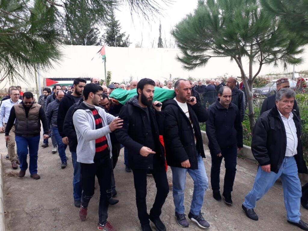تشييع سليمان الشيخ إلى مقبرة سبلين