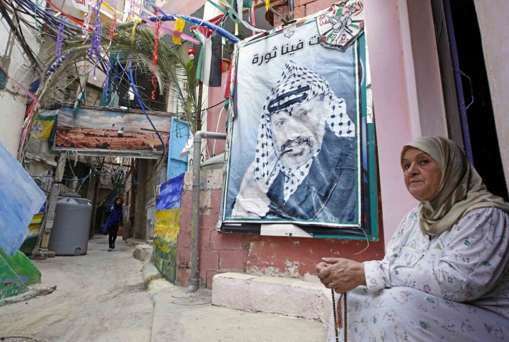 مساعدات للاجئين الفلسطينيين في أبو الأسود