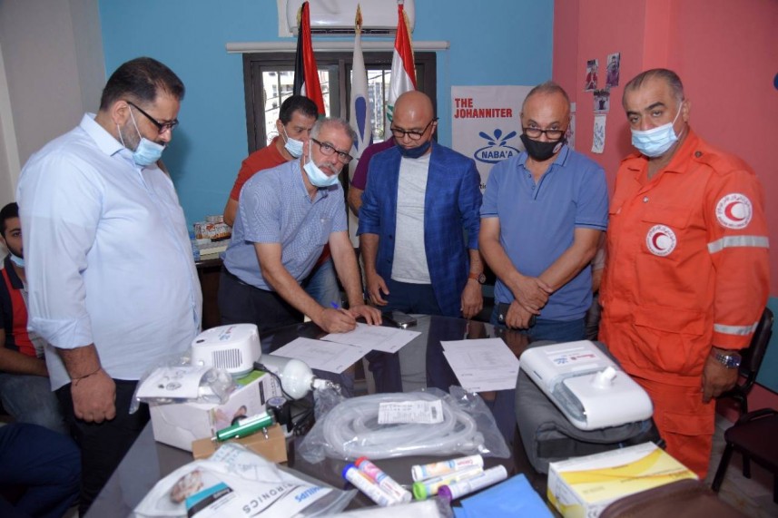 مستلزمات طبية من نبع لمستشفيات صيدا