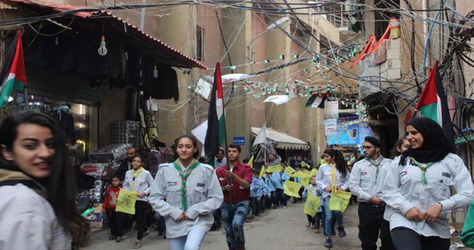 إعتصام لفلسطينيي سوريا في مارالياس