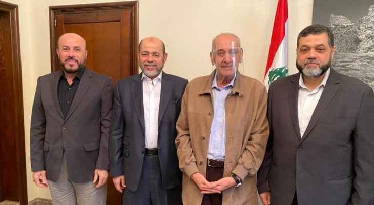 إتفاق بين فتح وحماس في لبنان برعاية بري