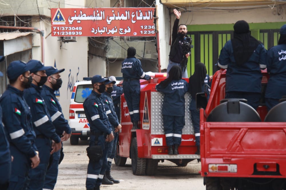 عيادة للدفاع المدني في نهر البارد
