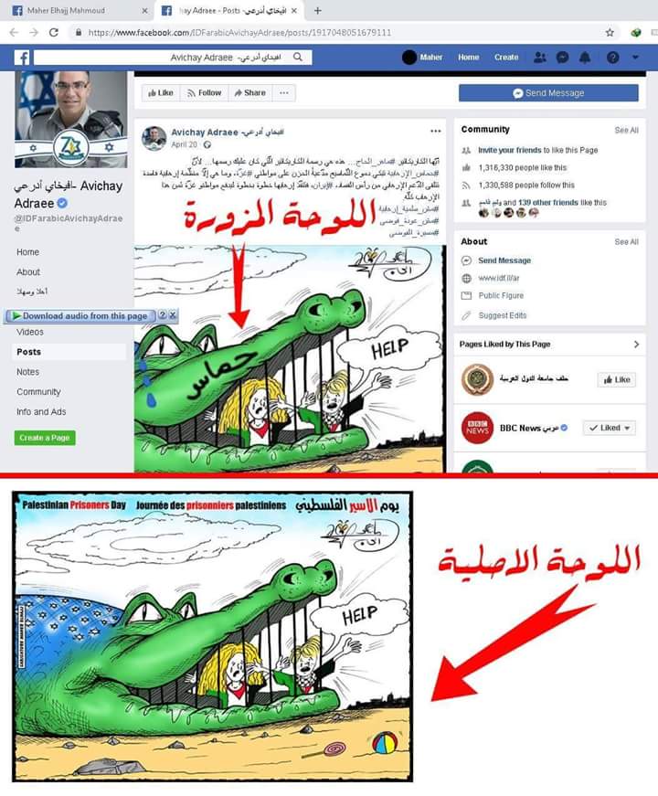 الحاج: أفيخاي حرف لوحتي لأنها تكشف حقيقة الجيش الإسرائيلي