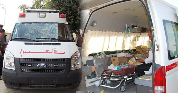 أول سيارة إسعاف مجهزة لخدمة المخيمات في لبنان