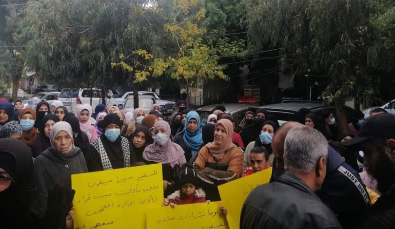 إحتجاجات في لبنان على تقليص مساعدات فلسطينيي سوريا