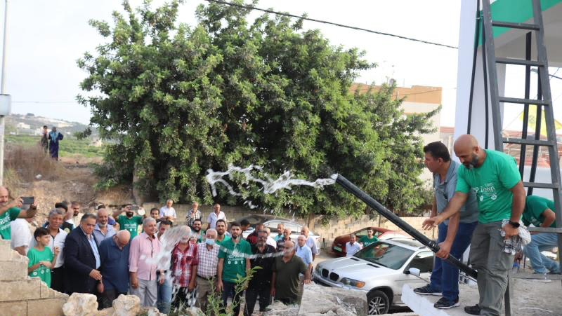 إحتفال ببناء خزان للمياه في أبو الأسود