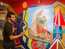 عاصي يبيع لوحاته في السويد لصالح مخيمات لبنان