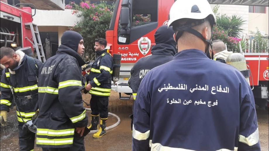 الهابط يحذر من إنهيار الدفاع المدني الفلسطيني في لبنان