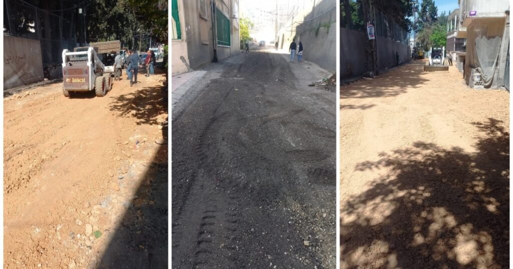 تعبيد الطريق الواصل بين الهمشري والمية ومية