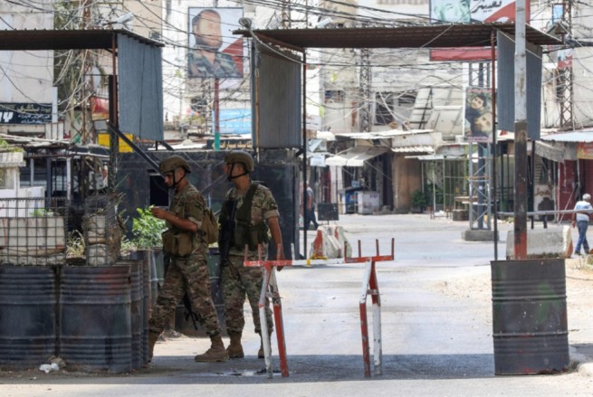 الجيش اللبناني يمنع المطلوبين من مغادرة عين الحلوة