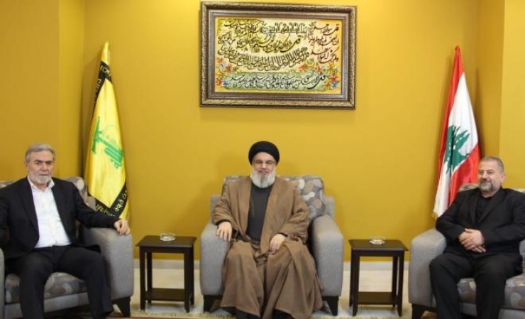 نصرالله يبحث أوضاع الضفة مع النخالة والعاروري