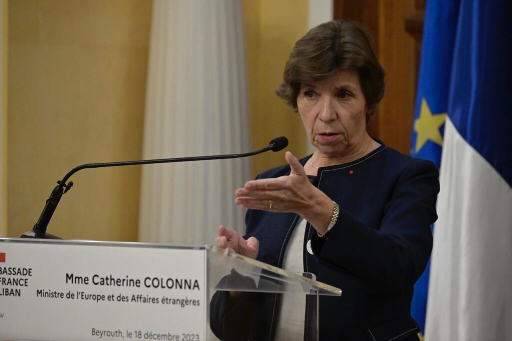 كولونا تحذر من غرق لبنان في الحرب