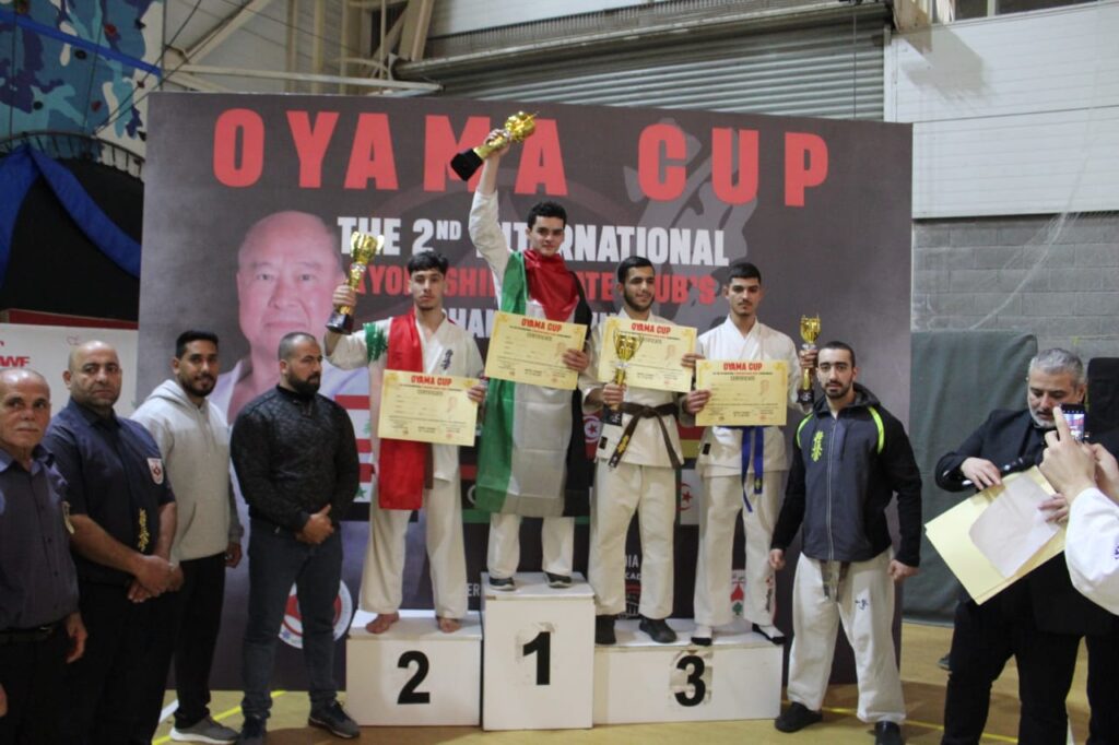 فوز الفلسطيني وسيم بالمركز الأول في بطولة كيوكوشنكاي