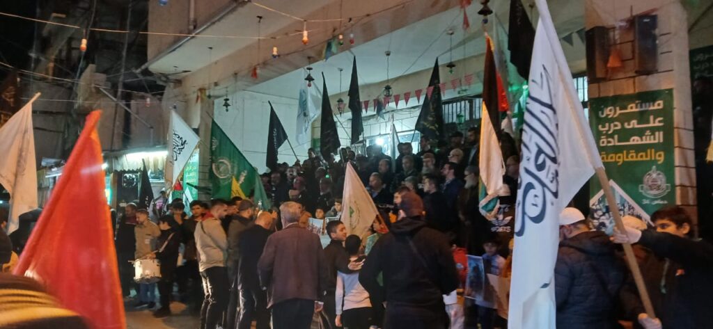 وقفة تضامنية مع غزة في عين الحلوة