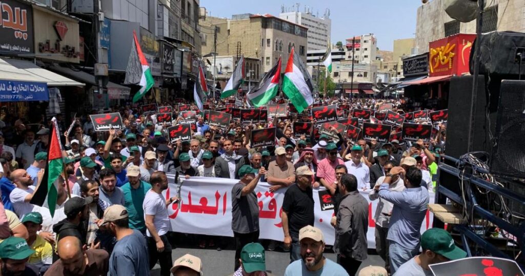 اليسار الأردني يطالب بحق التضامن مع غزة
