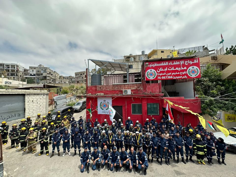 مناورة لأفواج الإطفاء في عين الحلوة اليوم