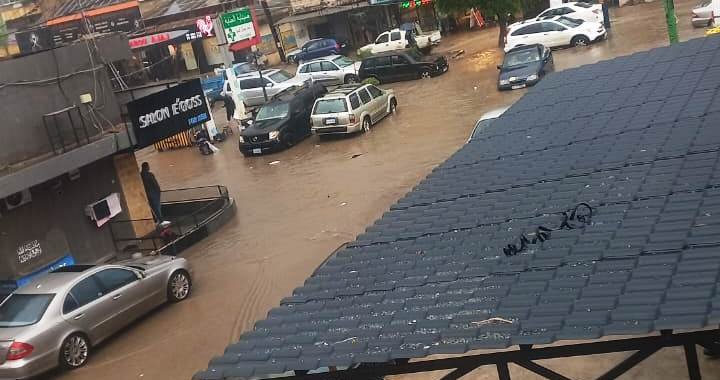 البداوي يغرق بمياه الأمطار