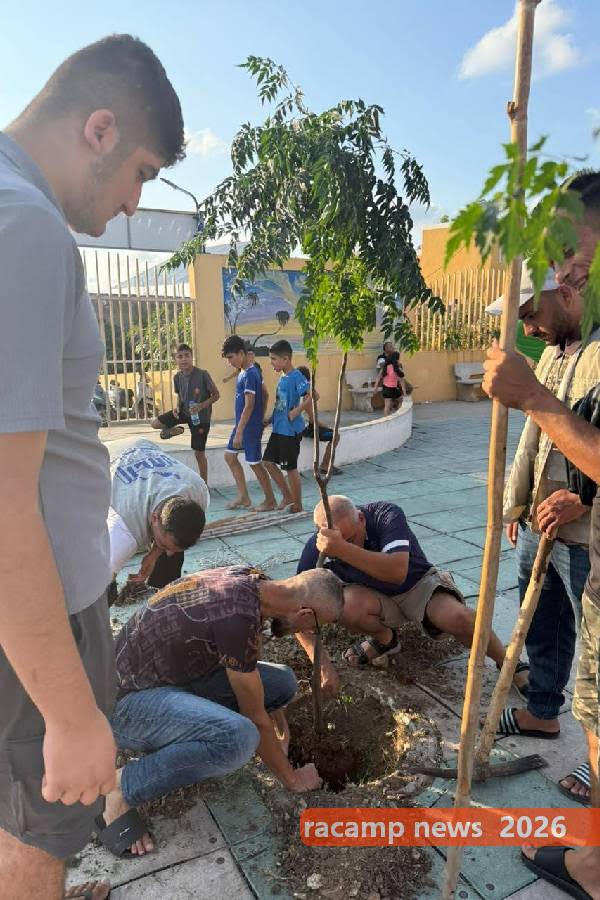 حملة لتشجير حديقة الجليل في الرشيدية